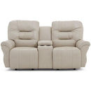  Best Home Furnishings Unity Reclining Leather Match Loveseat with Console L735CC4 71957L IMAGE 2